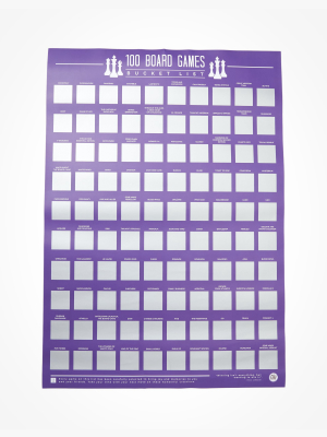 Gift Republic Board Games Bucket List Scratch Off Poster