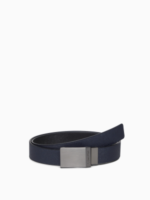 Saffiano Reversible Plaque Belt