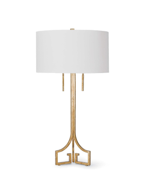 Le Chic Table Lamp In Antique Gold Leaf