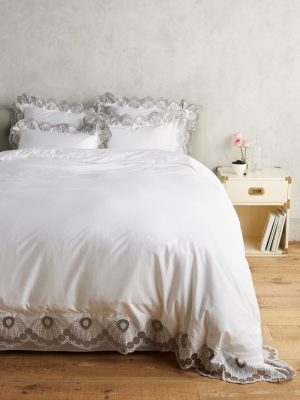 Eyelet Embroidered Duvet Cover