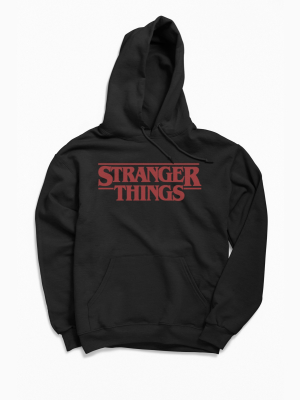Stranger Things Classic Logo Hoodie Sweatshirt