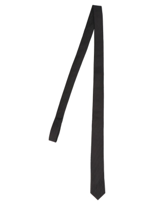 Saint Laurent Monogram Patterned Pointed Tip Tie