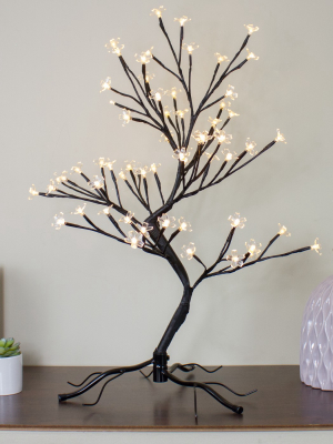 Northlight 25" Pre-lit Japanese Sakura Blossom Artificial Tree - Warm White Led Lights