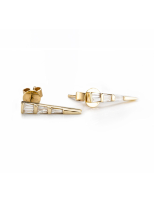 Baguette Dagger Studs