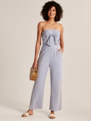 Tie-front Jumpsuit