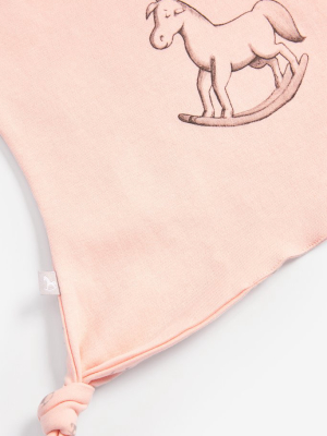 Super Soft Rocking Horse Comforter - Pink