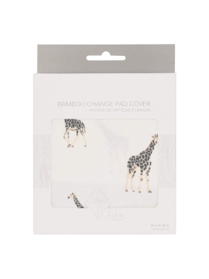 Printed Change Pad Cover In Giraffe