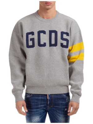 Gcds Logo Intarsia Crewneck Jumper