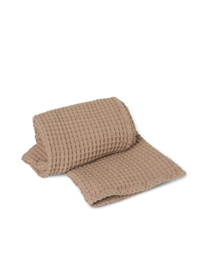 Organic Bath Towel In Tan