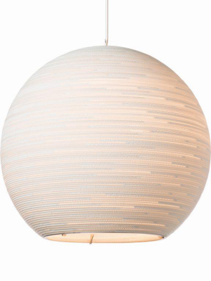 Sun Scraplight Pendant White In Various Sizes