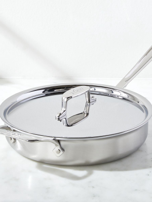 All-clad © D5 Brushed Stainless Steel 3-quart Sauté Pan With Lid