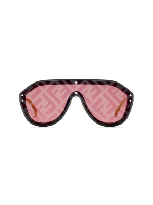 Fendi Eyewear Ff Monogram Aviator Sunglasses