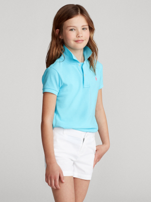 Cotton Mesh Polo Shirt