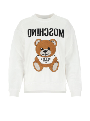 Moschino Reverse Teddy Embroidered Sweatshirt