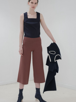Cropped Culottes - Clay