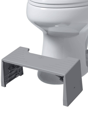 7" Porta Traveler Foldable Toilet Stool For Travel Gray - Squatty Potty