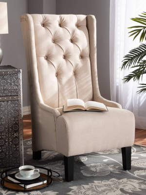 Dorais Accent Chair Beige - Baxton Studio