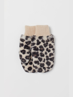 Faux Fur Mittens