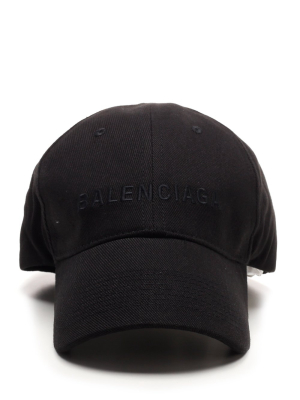 Balenciaga Logo Embroidered Baseball Cap