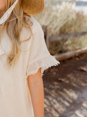 Rylee + Cru Crochet Cover Up - Shell