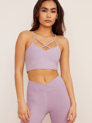 Reversible Crisscross Four-way Recycled Top - Lavender