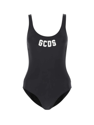 Gcds Logo Embroidered One-piece Swimsuit