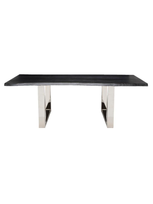 Lyon Oxidized Grey Wood Dining Table