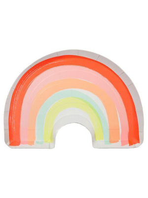 Meri Meri Rainbow Plate Lg S/12