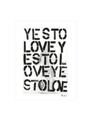 Yes To Love Mini Art Print