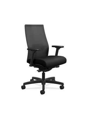 Ignition 2.0 Mid Back Adjustable Lumbar Office Chair Black - Hon