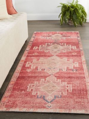 Blu Home Kairos Rug - Medallion Pink/blue