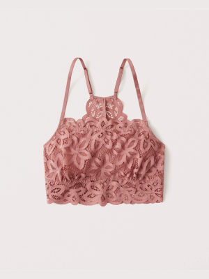 Square-neck Lace Bralette