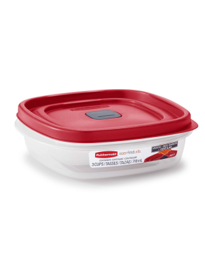Rubbermaid 3 Cup Plastic Food Storage Container