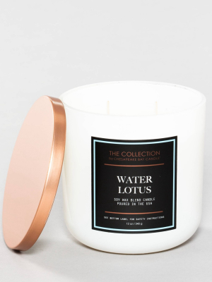 12oz Glass Jar 2-wick Candle Water Lotus - The Collection By Chesapeake Bay Candle