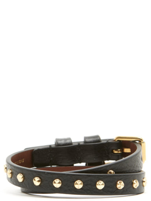 Alexander Mcqueen Skull Studded Wrap Bracelet