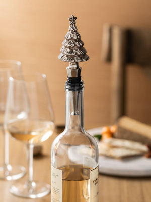 Demdaco Tree Wine Stopper 6 X 2 - Silver