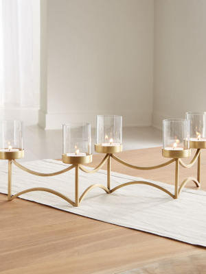 Rory Brass Tea Light Centerpiece