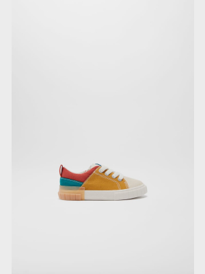 Multicolor Cotton Sneakers
