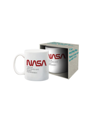 Nmr Distribution Nasa Red Logo 11oz Ceramic Coffee Mug