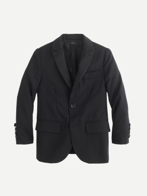 Boys' Ludlow Peak-lapel Tuxedo Jacket In Italian Wool