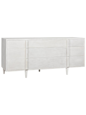 Noir Morten 9-drawer White Wash Dresser