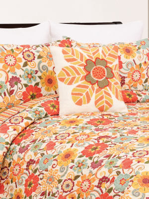 C&f Home Riley Bright Floral Quilt Mini Set