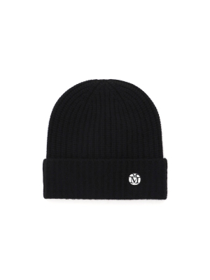 Maison Michel Gigi Logo Embroidered Beanie