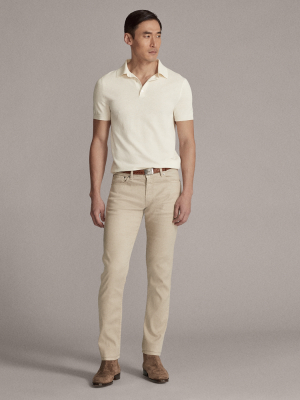 Slim Fit Linen-cotton Stretch Jean