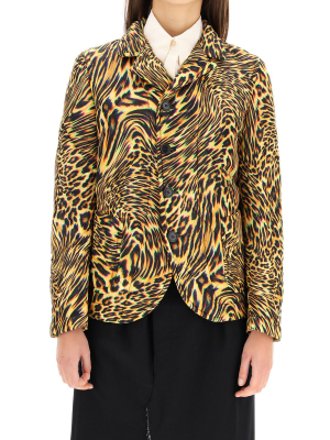 Maison Margiela Leopard Patterned Jacket