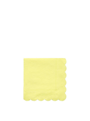 Pale Yellow Small Napkins