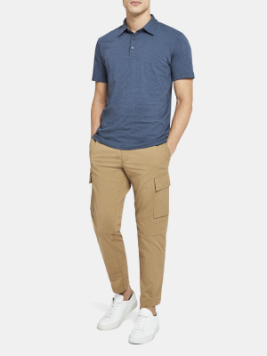 Polo Shirt In Slub Cotton