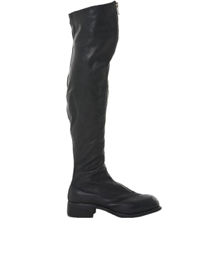 Full-grain Leather Thigh-high Boots (pl4-soft-horse-fg-blackt)