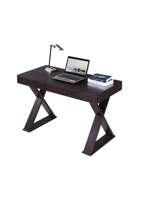 Trendy Desk With Drawer Espresso - Techni Mobili