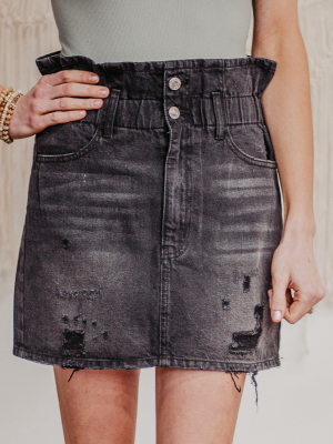 Rory Paperbag Distressed Skirt